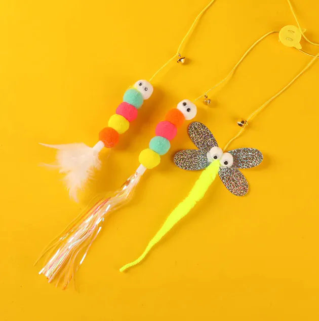 Feather Bell Cat Teaser Toy