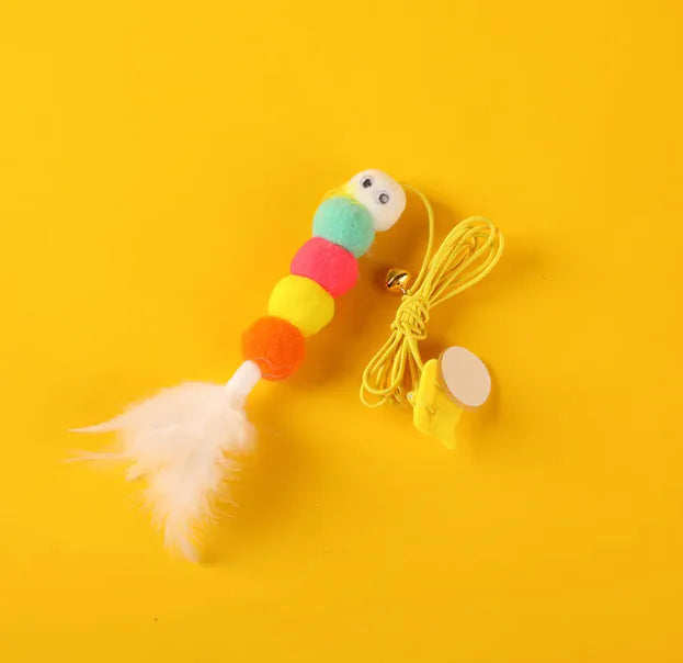 Feather Bell Cat Teaser Toy