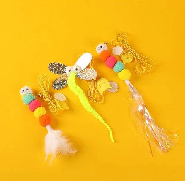 Feather Bell Cat Teaser Toy