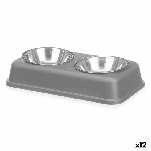 Mascow Grey Metal Double Pet Feeding Dish (12 Units) (Copy) - VMX PETS