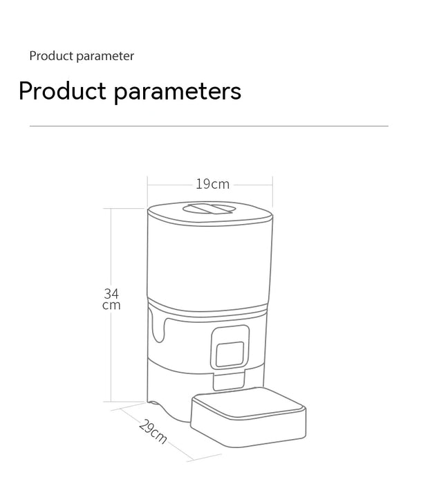 6L Smart Automatic Pet Feeder with Remote WiFi Control