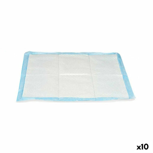 Blue White Paper Polyethylene Puppy Training Pad - VMX PETS