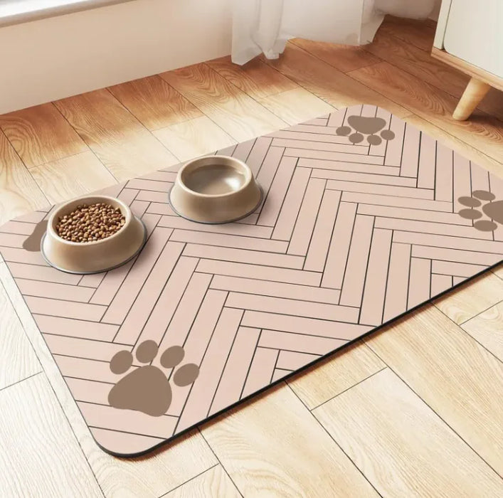 Quick-Dry Pet Feeding Mat